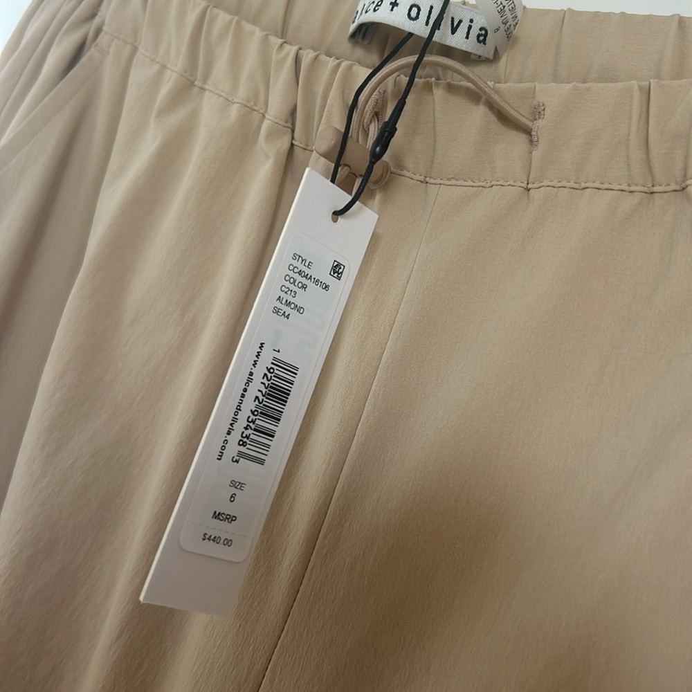 New Alice and Olivia Shara parachute cargo pants - Picture 9 of 16
